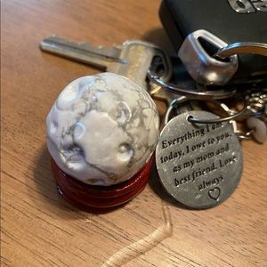 Small sphere with holder